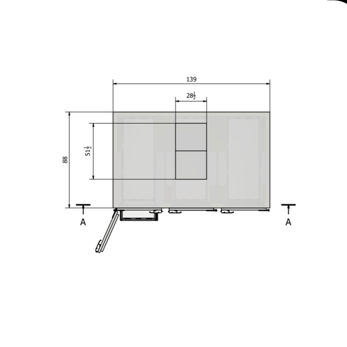 6 Bay Vault Style Morgue Cooler – Stainless Steel Slide - Out Tray System | Model 1070 - 3MB6 - American Mortuary Coolers & Equipments